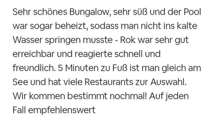 Bungalows Sonnenblume Am Klopeiner See Sankt Kanzian am Klopeiner See Exteriér fotografie